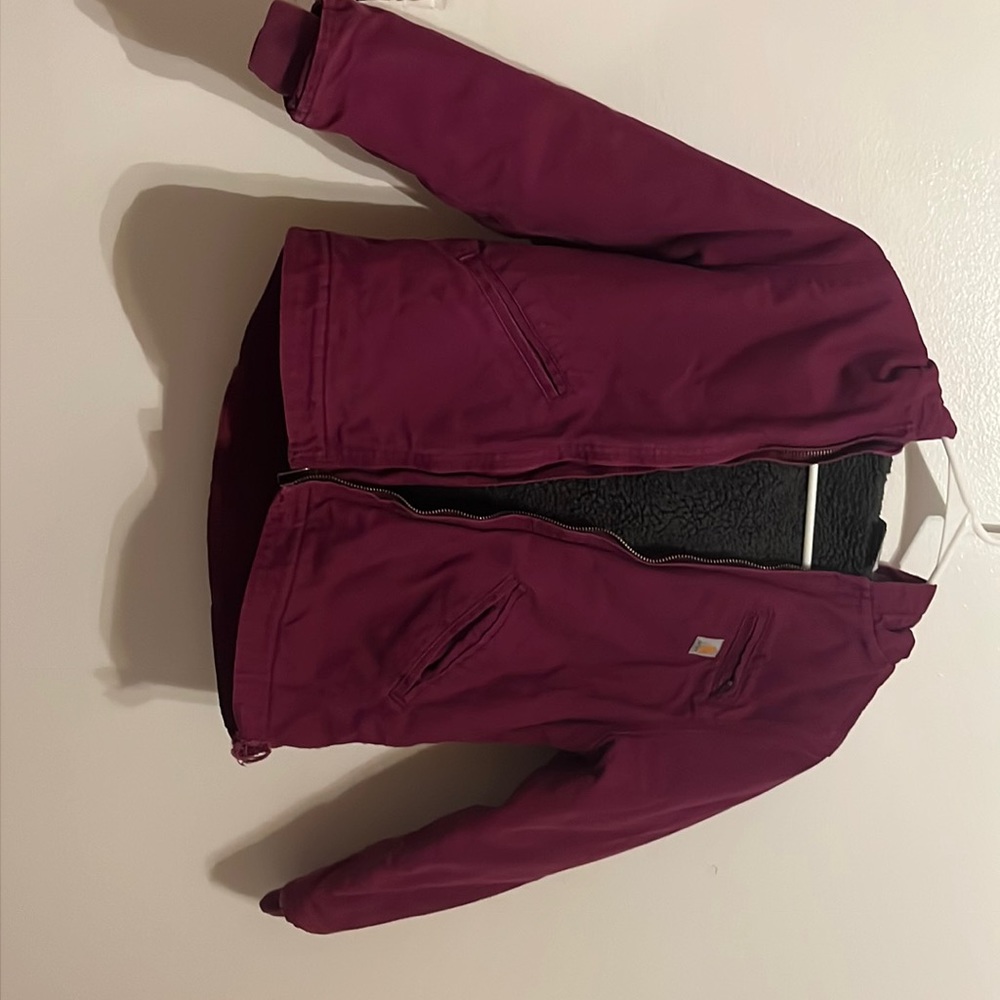 Girls carhartt cierra jacket, COLOR plum caspia 7-8